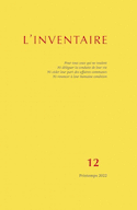 Inventaire, no 12